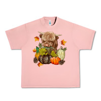 Salmon Heifer with Pumpkins Urban Heavy Tee - texasbilliewilder