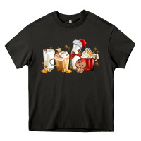 Asphalt Christmas Milk and Cookie Latte Coffee Cups Heavy Core Tee - MaliasSmallBusiness