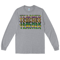 Heather Grey teacher mardi gras Long Sleeve Tee - CowGirlArtShop