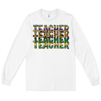 White teacher mardi gras Long Sleeve Tee - CowGirlArtShop