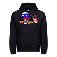 Black countryballs pullover Urban Hoodie - tuanDangUi