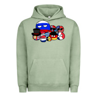 Pigment Oil Green countryballs pullover Urban Hoodie - tuanDangUi