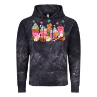 Cloud Black Pink gingerbread coffee cups Vintage Hoodie - texasbilliewilder