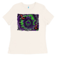 Bone halloween witch hat backgraund Ladies Tee - RanaPortraitStore
