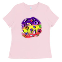 Bubblegum Pink halloween candy  patches Ladies Tee - BundleAndBundleShop