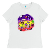 White halloween candy  patches Ladies Tee - BundleAndBundleShop