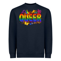 Navy queer Heavyweight Sweatshirt - FaDigitalArtStudio