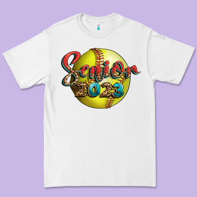 Softball Senior 2023 Premium Tee Designed By Bundleandbundleshop