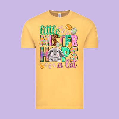Little Mister Hops A Lot Vintage Tee Designed By Nancycooperartshop