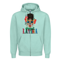 Seafoam proud latina Zipper Hoodie - BundleAndBundleShop