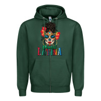 Sports Green proud latina Zipper Hoodie - BundleAndBundleShop