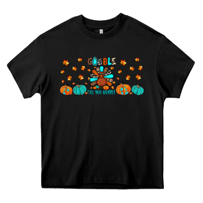 Gobble Till You Wobble Heavy Core Tee by JahusDesignShop | Teevron