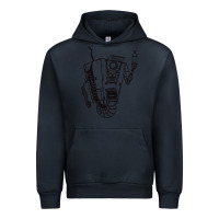 Navy b&w claptrap   borderlands Urban Hoodie - tuanDangUi