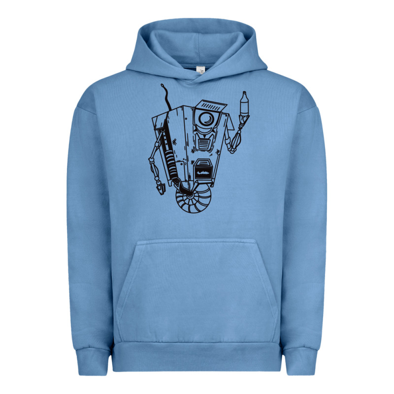 B&w Claptrap   Borderlands Urban Hoodie by tuanDangUi | Teevron