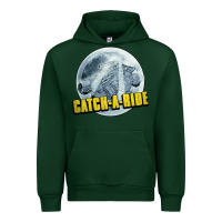 Forest Green catch a ride to the moon and back Urban Hoodie - tuanDangUi