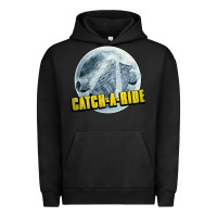 Pigment Black catch a ride to the moon and back Urban Hoodie - tuanDangUi