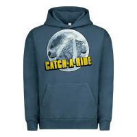 Pigment Midnight Navy catch a ride to the moon and back Urban Hoodie - tuanDangUi