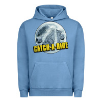 Pigment Pebble Blue catch a ride to the moon and back Urban Hoodie - tuanDangUi