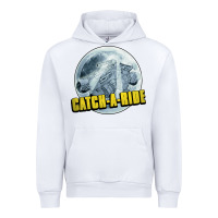 White catch a ride to the moon and back Urban Hoodie - tuanDangUi