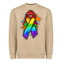 Pride Ribbon Heavyweight Sweatshirt | Teevron