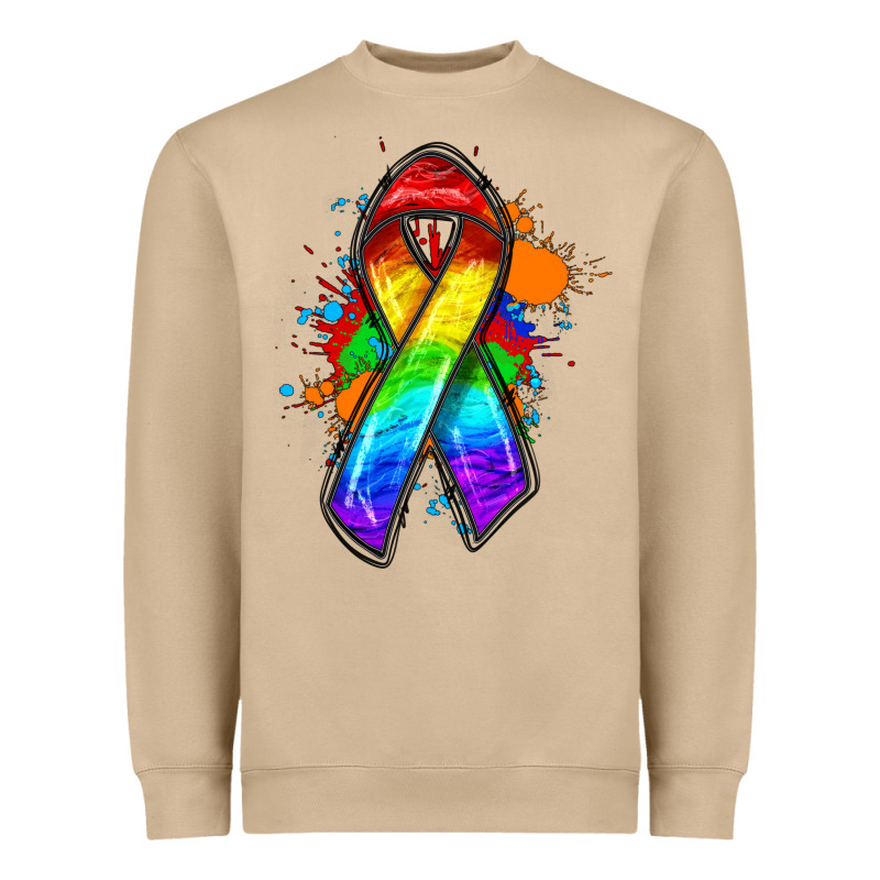 Pride Ribbon Heavyweight Sweatshirt by FaDigitalArtStudio | Teevron