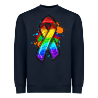 Navy Pride ribbon Heavyweight Sweatshirt - FaDigitalArtStudio