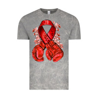 Cloud Rock Red ribbon with boxing gloves Vintage Tee - NancyCooperArtShop