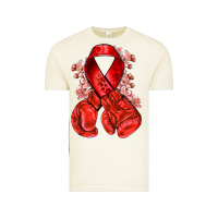 Vintage Arctic Red ribbon with boxing gloves Vintage Tee - NancyCooperArtShop