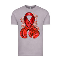 Vintage Zinc Red ribbon with boxing gloves Vintage Tee - NancyCooperArtShop