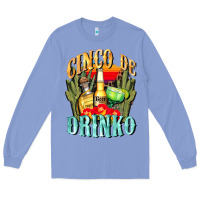 Colony Blue cinco de drinko cinco de mayo Long Sleeve Tee - CowGirlArtShop