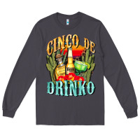 Smoke cinco de drinko cinco de mayo Long Sleeve Tee - CowGirlArtShop