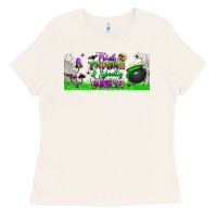 Bone thick thighs and spooky vibes libbey glass Ladies Tee - BundleAndBundleShop