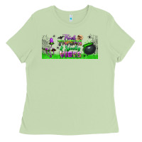Thick Thighs And Spooky Vibes Libbey Glass Ladies Tee | Teevron