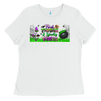 White thick thighs and spooky vibes libbey glass Ladies Tee - BundleAndBundleShop