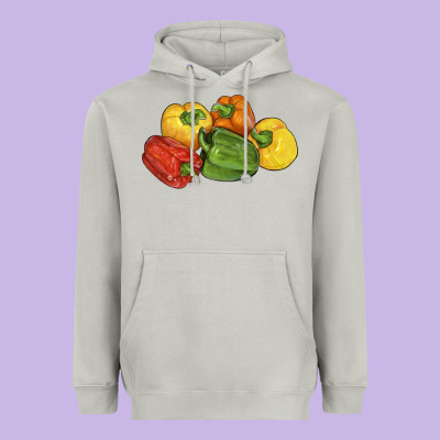 Peppers Heavyweight Hoodie Designed By Lillyallendesigns