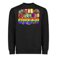 Black the future is queer Heavyweight Sweatshirt - FaDigitalArtStudio