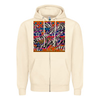 Sandshell african ankara zebra seamless pattern Zipper Hoodie - BundleAndBundleShop