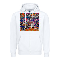 White african ankara zebra seamless pattern Zipper Hoodie - BundleAndBundleShop