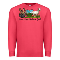 Cardinal Peace Love Cashmere Goat Premium Sweatshirt - LillyAllenDesigns
