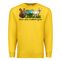 Lemon Peace Love Cashmere Goat Premium Sweatshirt - LillyAllenDesigns