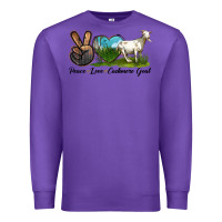 Purple Peace Love Cashmere Goat Premium Sweatshirt - LillyAllenDesigns