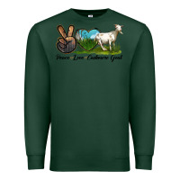 Sports Green Peace Love Cashmere Goat Premium Sweatshirt - LillyAllenDesigns