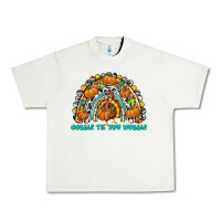 Pistachio Gobble Til You Wobble with Rainbow Urban Heavy Tee - texasbilliewilder