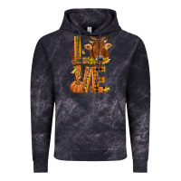 Cloud Black Love fall cow Vintage Hoodie - NancyCooperArtShop