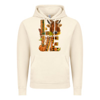 Vintage Artic Love fall cow Vintage Hoodie - NancyCooperArtShop