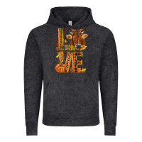 Vintage Black Love fall cow Vintage Hoodie - NancyCooperArtShop