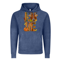 Vintage Denim Love fall cow Vintage Hoodie - NancyCooperArtShop