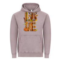 Vintage Zinc Love fall cow Vintage Hoodie - NancyCooperArtShop