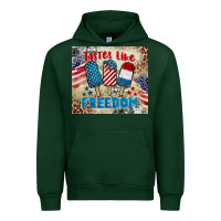 Forest Green tastes like freedom 4th of july Urban Hoodie - BarkalooDesign