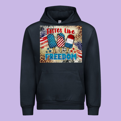Tastes Like Freedom 4th Of July Urban Hoodie Designed By Barkaloodesign